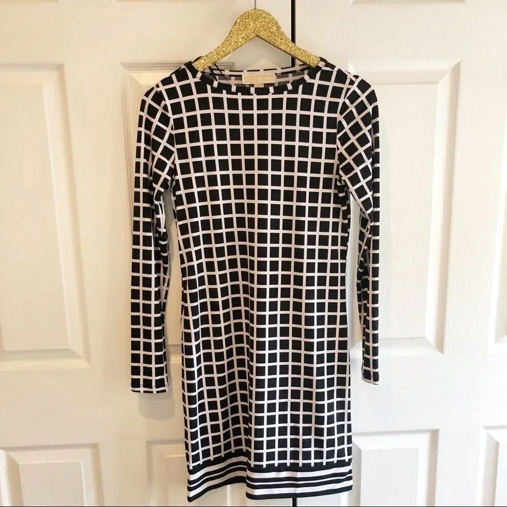 Michael Michael Kors Windowpane 3/4 Dress - Picture 2 of 7